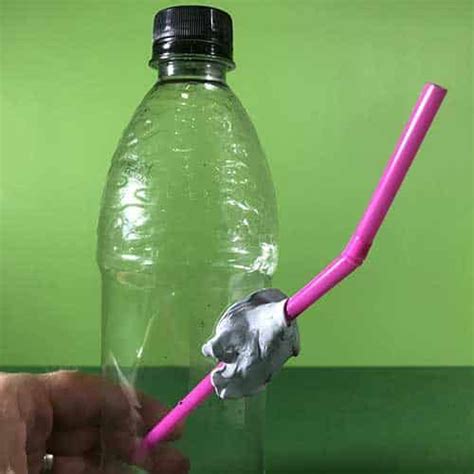 testing water expansion experiment with soda bottle and straw|bottle fountain experiment for kids.